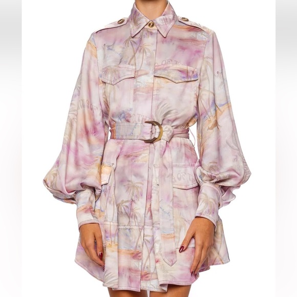 Zimmermann Dresses & Skirts - ⭐️Zimmermann Dawning Cargo Belted Mini Dress⭐️